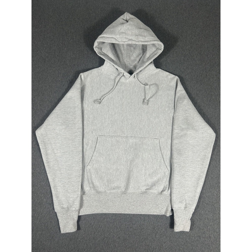 Vintage‎ Champion Reverse Weave Hoodie Sweatshirt Gray Blank Size S Y2K 90s